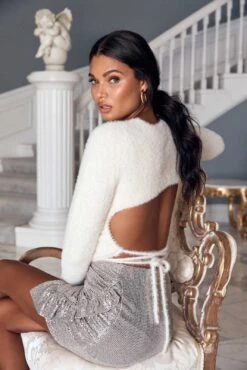 Layla Metallic Ruffle Mini Skirt -Chic Ladies Wear Shop 21 11 04 LOOK 16 0042