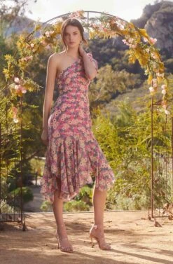 Santorini One Shoulder Midi Dress -Chic Ladies Wear Shop 23 01 19 ASTR WEDDING40930