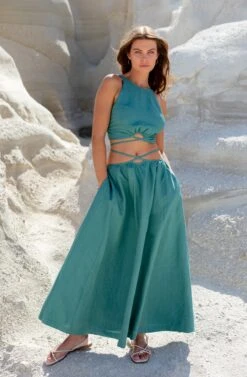 Divine Tie Waist Maxi Skirt -Chic Ladies Wear Shop A58A4297