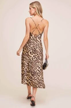 Gaia Animal Midi Dress -Chic Ladies Wear Shop ACDR100133B LEOPARD PRINT 6