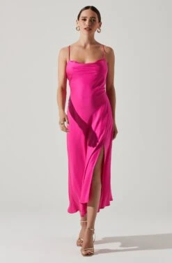 Gaia Midi Dress -Chic Ladies Wear Shop ACDR100133S BRIGHTFUCHSIA 1 e54c61dc 14c7 4b7b ac95 15b9739c7e33