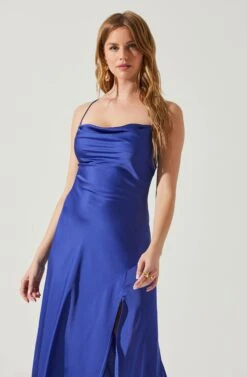 Gaia Midi Dress -Chic Ladies Wear Shop ACDR100133S INDIGO 3