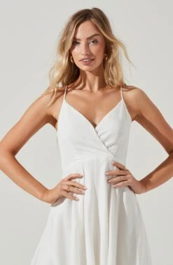 Ambrosia Midi Dress -Chic Ladies Wear Shop ACDR100490 WHITE 0392