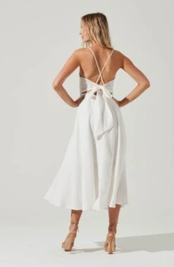 Ambrosia Midi Dress -Chic Ladies Wear Shop ACDR100490 WHITE 0398