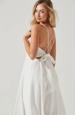 Ambrosia Midi Dress -Chic Ladies Wear Shop ACDR100490 WHITE 0402