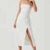 Brayden Strappy Back Midi Dress -Chic Ladies Wear Shop ACDR101175 WHITE 0901 bc017025 5107 4581 9a28 2e952c06a95a