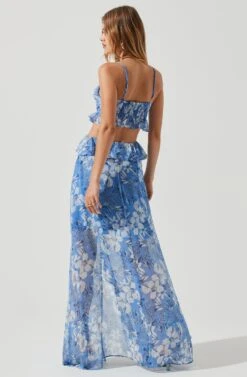 Palace Floral Cutout Ruffle Maxi Dress -Chic Ladies Wear Shop ACDR101252 BLUEWHITEFLORAL 0994 26c97722 4497 4946 8d5b adadabb4db4a