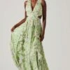 Noya Floral Cutout Maxi Dress -Chic Ladies Wear Shop ACDR101457 LIGHTGREENFLORAL 1