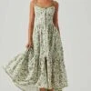 Yamila Floral Eyelet Midi Dress