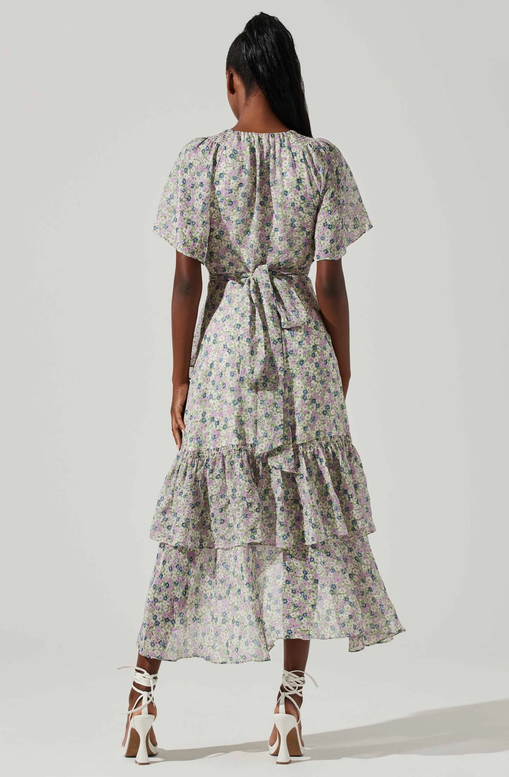 Adella Floral Ruffle Midi Dress 6 Adella Floral Ruffle Midi Dress - Image 4