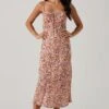 Maritza Floral Smocked Midi Dress -Chic Ladies Wear Shop ACDR101529 COPPERLILACMULTI 1