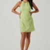 Laylin Halter Cutout Mini Dress -Chic Ladies Wear Shop ACDR101590S LIGHTGREEN 1