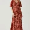 Kenzie Floral Maxi Dress 2 Kenzie Floral Maxi Dress -Chic Ladies Wear Shop ACDR101860DS RUSTFLORAL 1 1