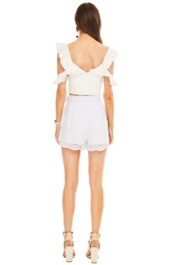 Sutton Shorts -Chic Ladies Wear Shop ACP6444 PALE BLUE STRIPE 03