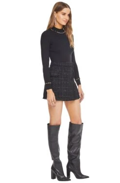 Cece Skort -Chic Ladies Wear Shop ACP7012 BLACK OUT 02