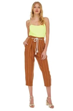 Neo Pants -Chic Ladies Wear Shop ACP7024 PAPAYA STRIPE 01