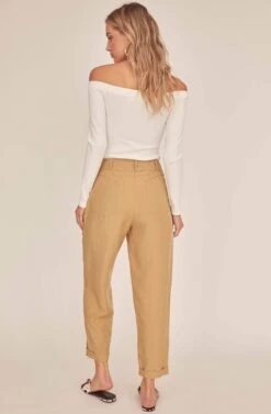 Calla Khaki Pants -Chic Ladies Wear Shop ACP7106 KHAKI 3A