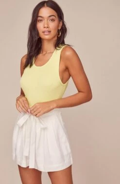 Pacific Pleated Shorts -Chic Ladies Wear Shop ACP7113 WHITE 2