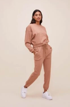 Staying In Sweatpants 9 Staying In Sweatpants -Chic Ladies Wear Shop ACP7198 WASHEDCLAY 4