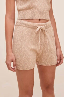 Affogato Knit Shorts -Chic Ladies Wear Shop ACP7204 CAFEAULAIT 3