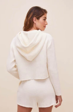 All Tied Up Sweatshorts -Chic Ladies Wear Shop ACP7206 IVORY 5