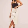 Eileen Midi Skirt -Chic Ladies Wear Shop ACS9026 NATURAL 2A
