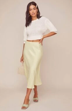 Nava Midi Skirt 13 Nava Midi Skirt -Chic Ladies Wear Shop ACS9045B CELERY 1