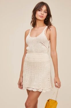 Koa Crochet Skirt -Chic Ladies Wear Shop ACS9048 NATURAL 2