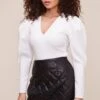 Quilted Mini Skirt -Chic Ladies Wear Shop ACS9055 BLACK 2