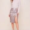Elaine Sequin Midi Skirt -Chic Ladies Wear Shop ACS9057 PINK BLUEMULTI 1