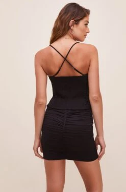 Reanna Pleated Mini Skirt -Chic Ladies Wear Shop ACS9060 BLACK 5