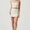 Monet Double Slit Mini Skirt -Chic Ladies Wear Shop ACS9093B CREAM 1 f1c5ebfb 2514 404a bdf6 2abc6361198b