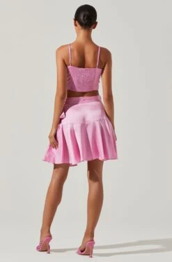 Ellery Ruffle Mini Skirt -Chic Ladies Wear Shop ACS9122 PINK 4