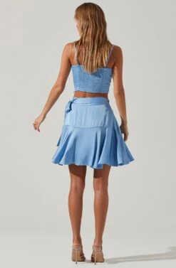 Ellery Ruffle Mini Skirt -Chic Ladies Wear Shop ACS9122 SKYBLUE 5