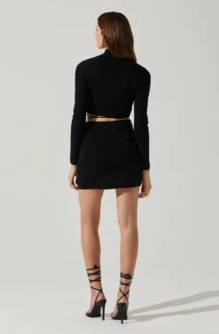 Raven Mini Skirt -Chic Ladies Wear Shop ACS9127 BLACK 6