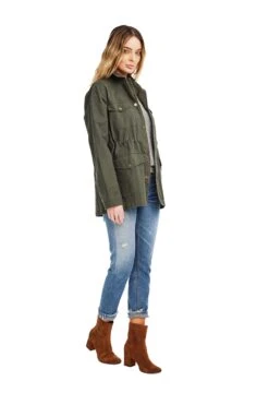 Jessie Jacket -Chic Ladies Wear Shop ACT12539 ARMY GREEN 02