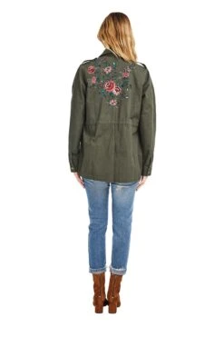 Jessie Jacket -Chic Ladies Wear Shop ACT12539 ARMY GREEN 03