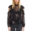 Chantelle Top 2 Chantelle Top -Chic Ladies Wear Shop ACT12559 BLACK MULTI FLORAL 00