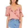 Tansy Top 1 Tansy Top -Chic Ladies Wear Shop ACT13184 CARNATION PINK 00