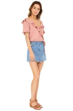 Tansy Top -Chic Ladies Wear Shop ACT13184 CARNATION PINK 02