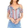 Logan Top 1 Logan Top -Chic Ladies Wear Shop ACT13387 GEO MULTI STRIPE 00