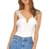 Lily Lace Bodysuit -Chic Ladies Wear Shop ACT13388 WHITE 00