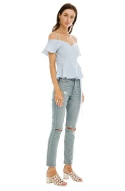 Carly Top -Chic Ladies Wear Shop ACT13610 FRENCH BLUE 02 4a9f88b8 3af1 49fa 91e3 b366494cd03c