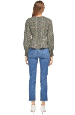 Lorraine Peplum Top 17 Lorraine Peplum Top -Chic Ladies Wear Shop ACT13904B SAGE MULTI PLAID 03 67147110 5236 4260 a29e 83bac36dd295