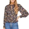 Lorraine Peplum Top -Chic Ladies Wear Shop ACT13904 BLACK MULTI FLORAL 00 90d149e2 edbe 493a 8a5b ec7f35bfdcc5