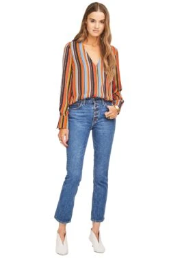 Doreen Top -Chic Ladies Wear Shop ACT15018 MULTI STRIPE 01