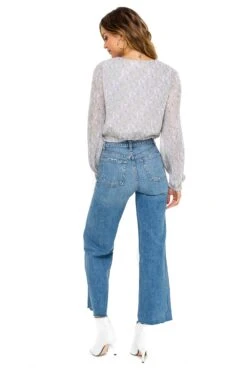 Long Sleeve Pleated Blouse -Chic Ladies Wear Shop ACT15081D GREY LILAC FLORAL 03 bfff0a86 e159 4829 879e 8d01a60c7446