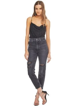 Cosmo Tank Bodysuit -Chic Ladies Wear Shop ACT15103 BLACK 01