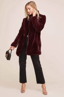 Cleo Coat -Chic Ladies Wear Shop ACT15125 PLUM 2