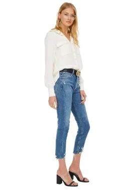 Effect Top -Chic Ladies Wear Shop ACT15176 CREAM 02